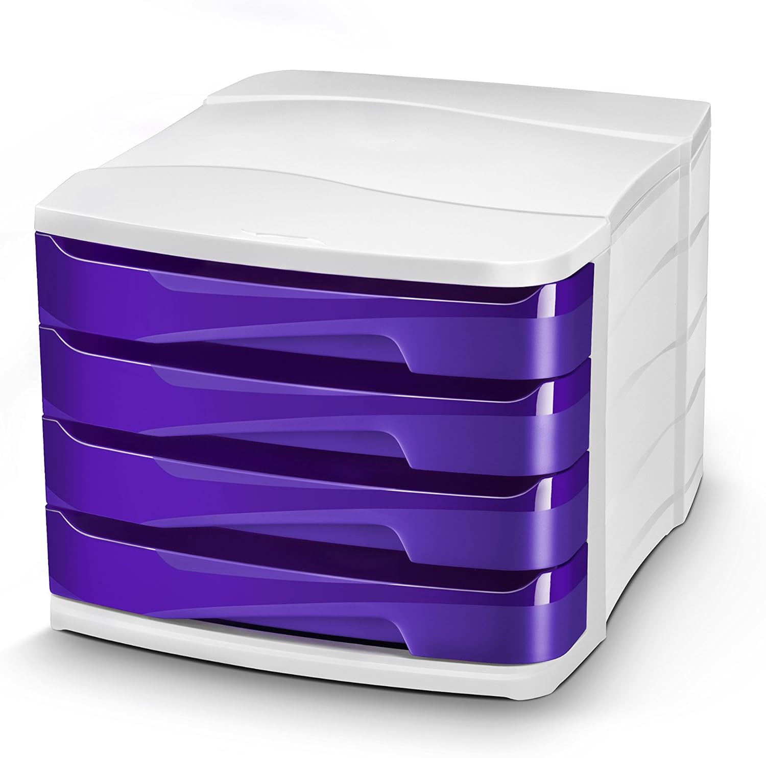 CEP Happy Schubladenbox – 4-fach-Ablage Für Dokumente Bis 24×32 Cm