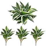OTATOT 3PCS Artificial Tropical Green Plants – 15.75