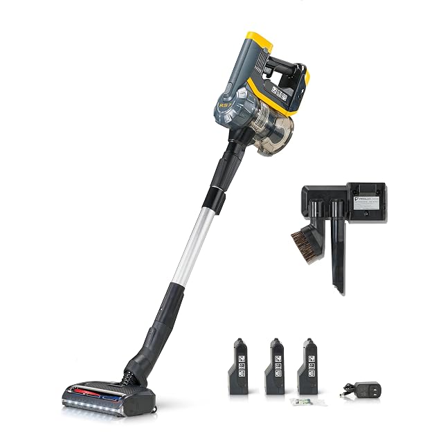 Prolux RS7 PRO Cordless Handheld Stick Vacuum for Professsional Home and Office Cleaning with Three Batteries