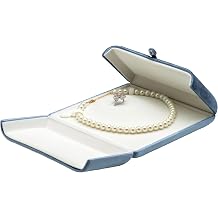 Velvet Big Chunky Pearl Necklace Ring Gift Box Jewelry Storage Case