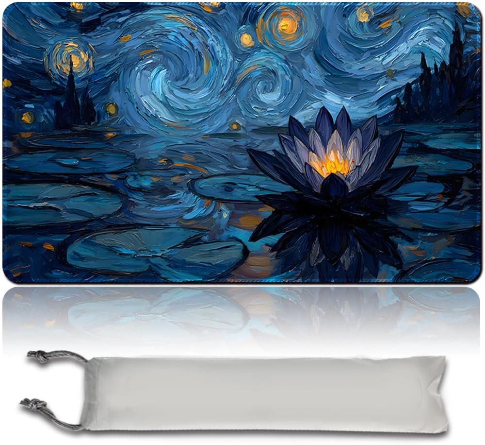 MTG Premium XXL Gaming Mat (60 x 35 cm) - High-Resolution Fantasy Design - Non-Slip Rubber Mat for TCG/CCG/MTG (No Zone, mtg50-2)