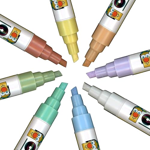 Miniatura 4 de Cohas Marcador de tiza líquida de borrado húmedo para pizarras, incluye punta ancha grande y ancha de 0.591 in, 1 marcador Forget Me Not