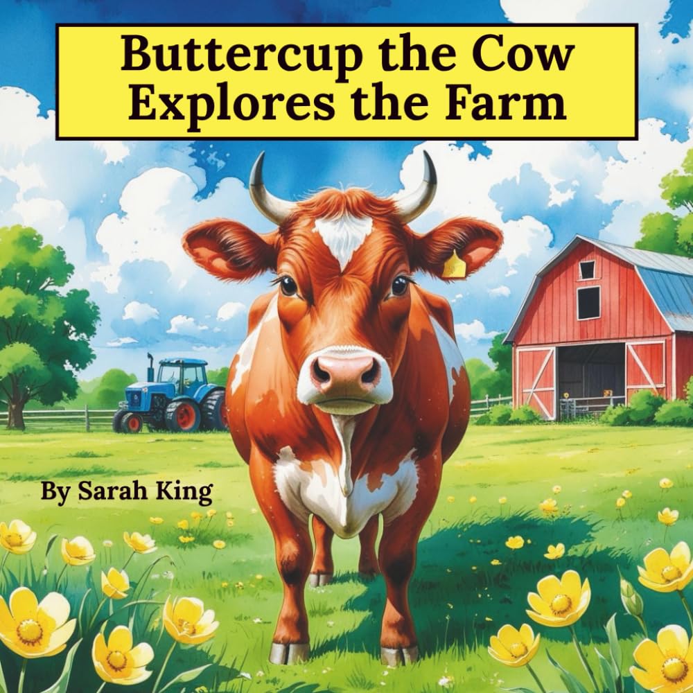 Buttercup the Cow Explores the Farm