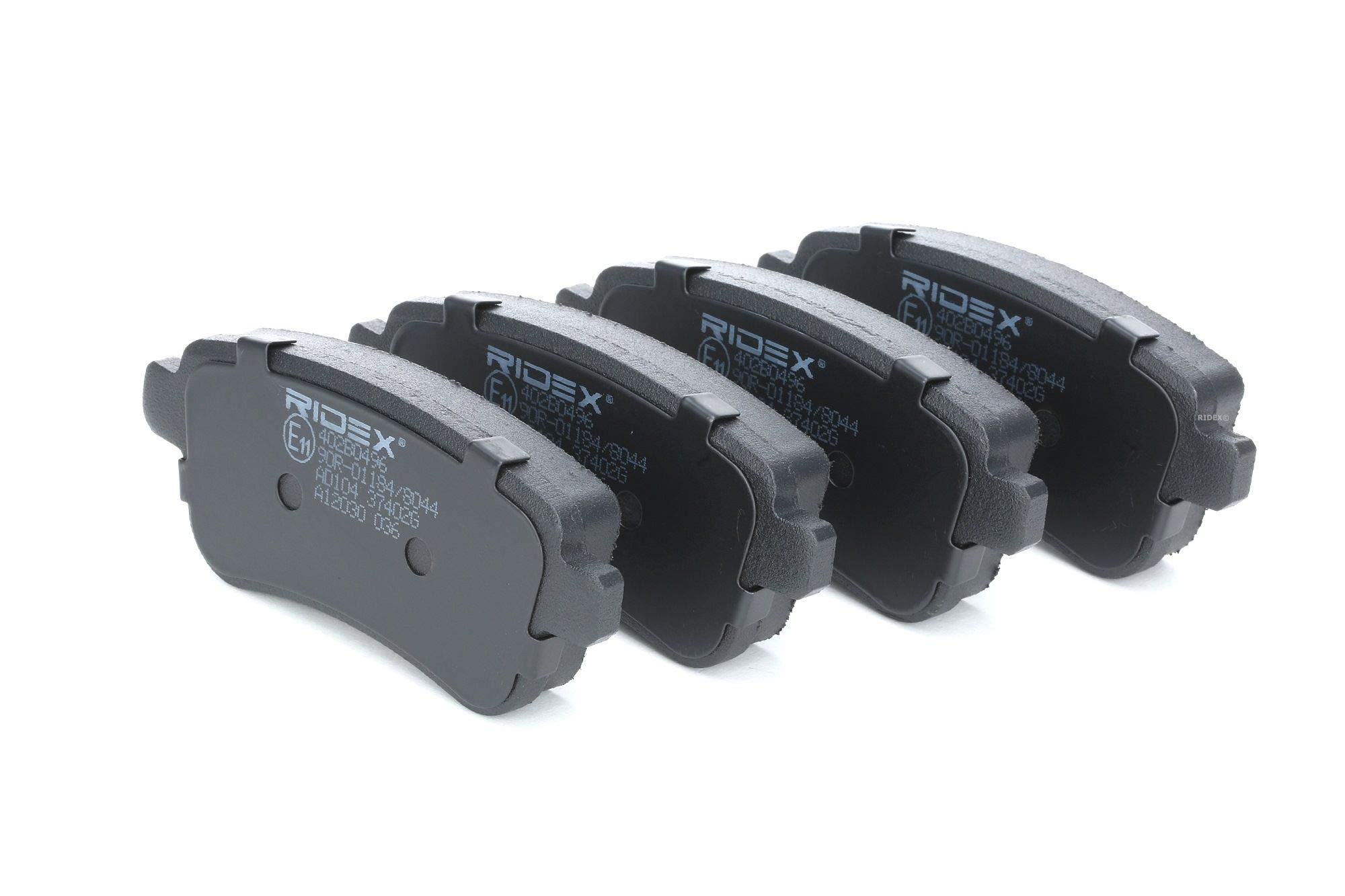 RIDEX 402B0496 Set d'essieu Plaquettes de frein Arrière Compatible avec RENAULT Megane III 3/​5 portes BZ0/​1