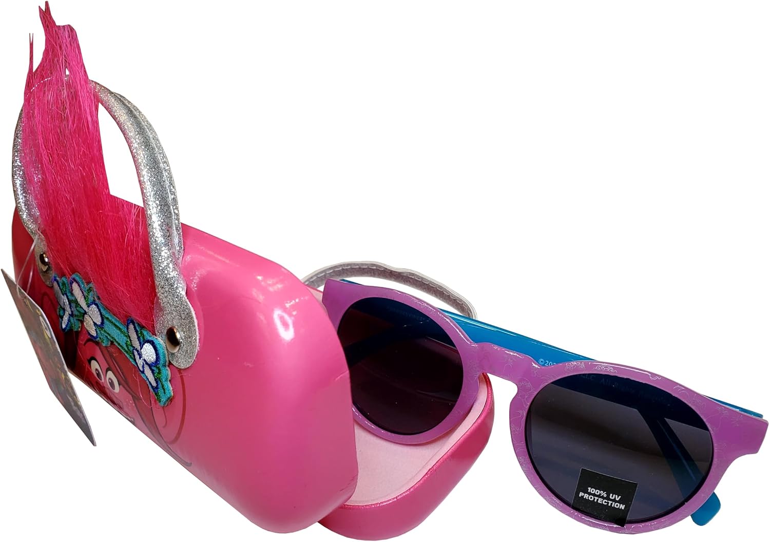 Trolls Poppy Kids' Sunglasses Set with Matching Case - UV Protection
