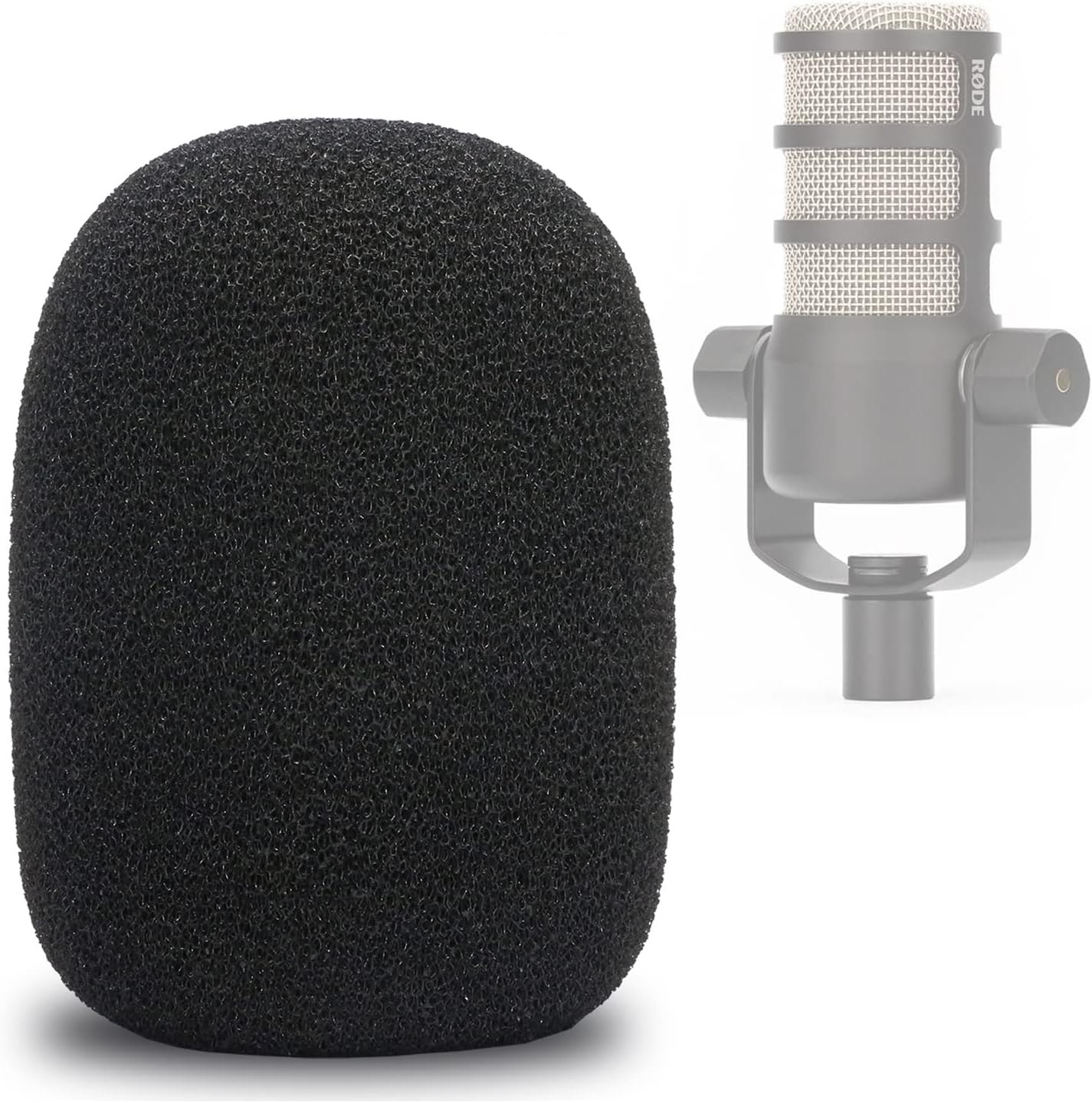 PodMic Pop Filter Foam Cover - Mic Windscreen Wind Cover Customized for Rode PodMic USB Versatile Dynamic Broadcast Microphone to Blocks Out Plosives