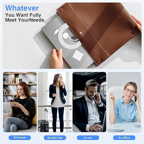 Miniatura 7 de Cargador de Apple Watch, certificado MFi Cargador magnético para iPhone de 6 pies USB C cable de carga rápida largo y bloque de carga de pared tipo