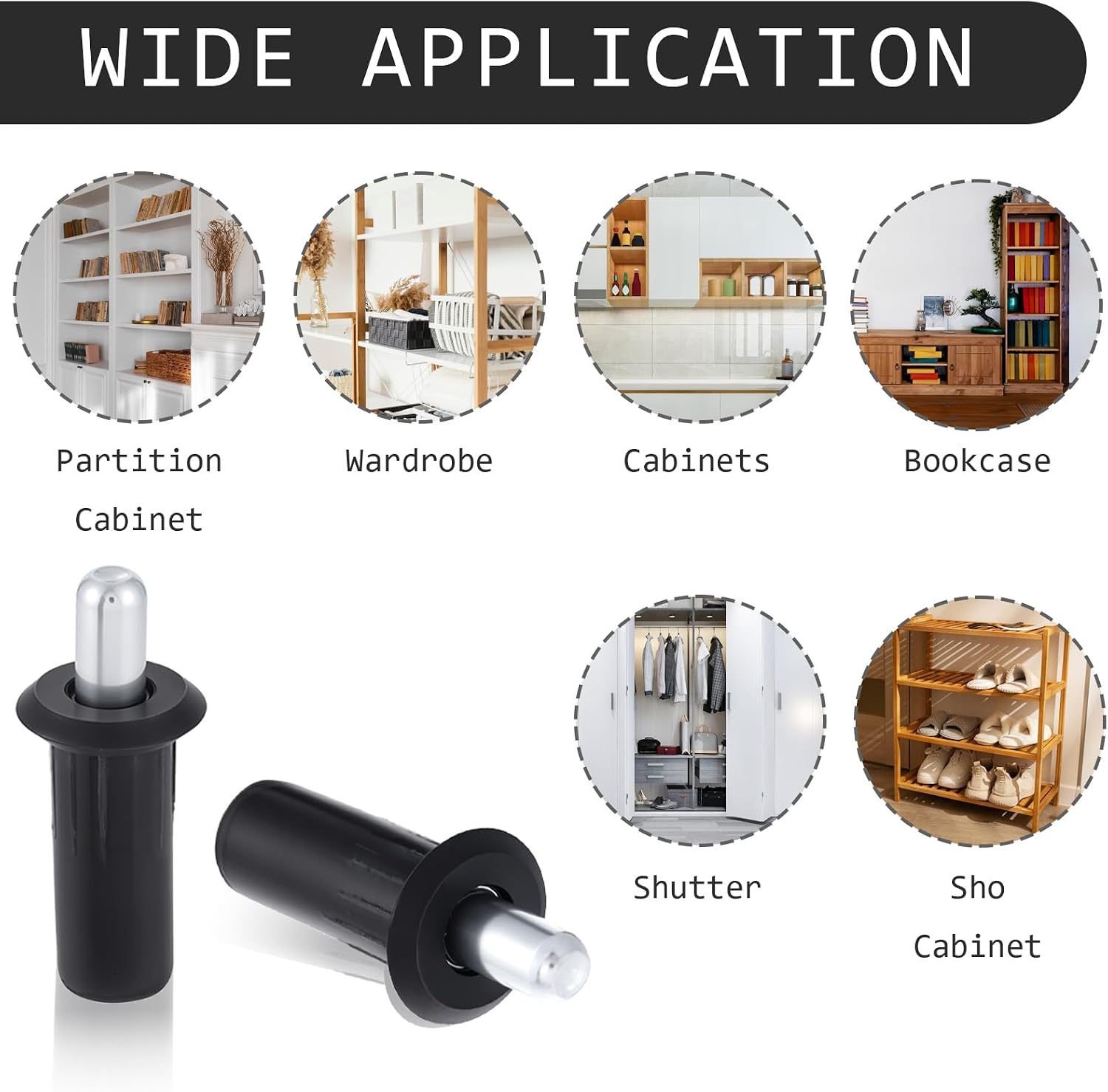 10Pcs Cabinet Door Repair Pins Damper Replacement Repair Pins Spring Loaded Pins Metal Furniture Fittings Connector Telescopic Pins