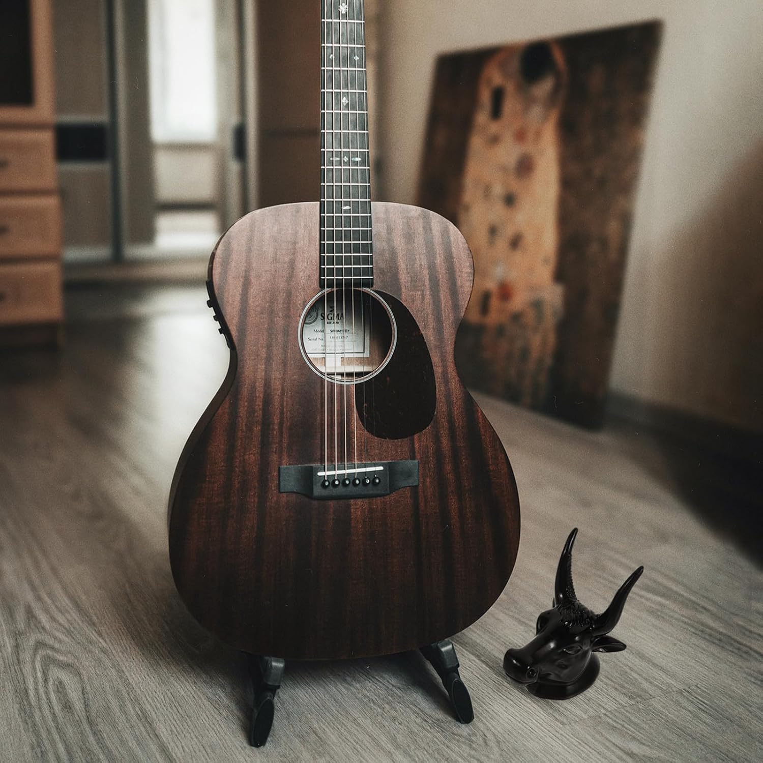 Bull Shape Guitar Wall Mount Hanger for Acoustic Electric Guitar and Ukulele Music Instrument Wall Mount Accessory image 5