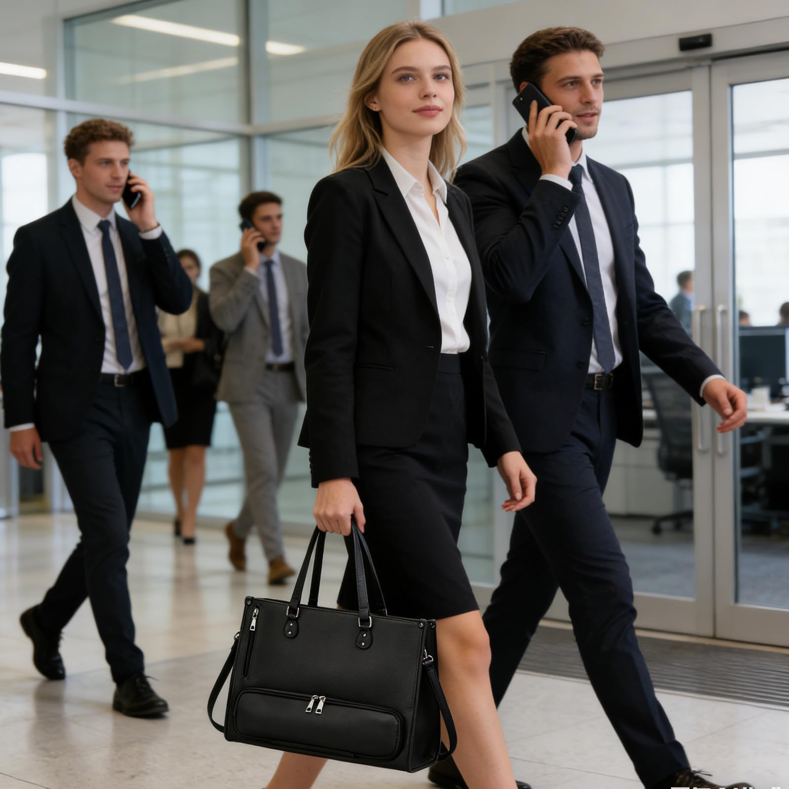 Generico Borsa Portatile per Computer Donna,Termica con Scomparto per Pranzo,Borsa da Lavoro a Tracolla | per Cellulare Tablet Libro Cibo Ufficio Scuola Business Viaggio Campeggio Picnic Outdoor