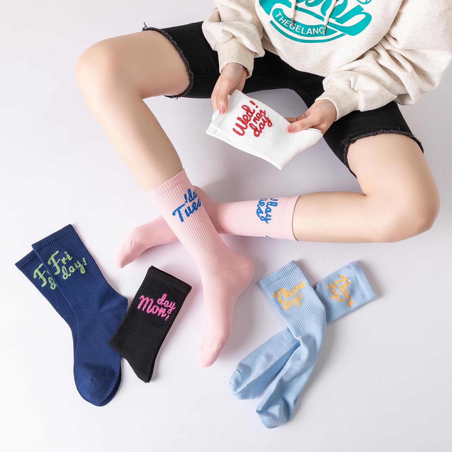 Calcetines finos y divertidos para mujer, bonitos calcetines para mujer, calcetines novedosos, 5 pares, ideales para Navidad, regalos de vacaciones, talla 6-10