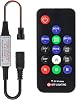 BTF-LIGHTING 14 Key WS2811 and WS2812B DC5V12V Wireless RF LED RGB Controller 300 Different Types of Digital Color LED Light Module Strip Black