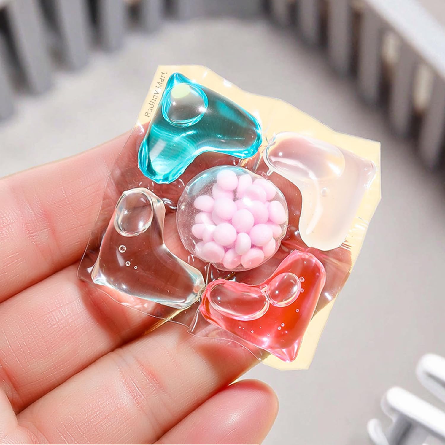 Radhav Mart 5-in-1 Dissolvable Magic Laundry Pods for 10 Washes | Tough Stain Fighter for Top & Front Load Machines | High Efficiency With Long-Lasting Fragrance | Floral Aroma & Eco-Friendly