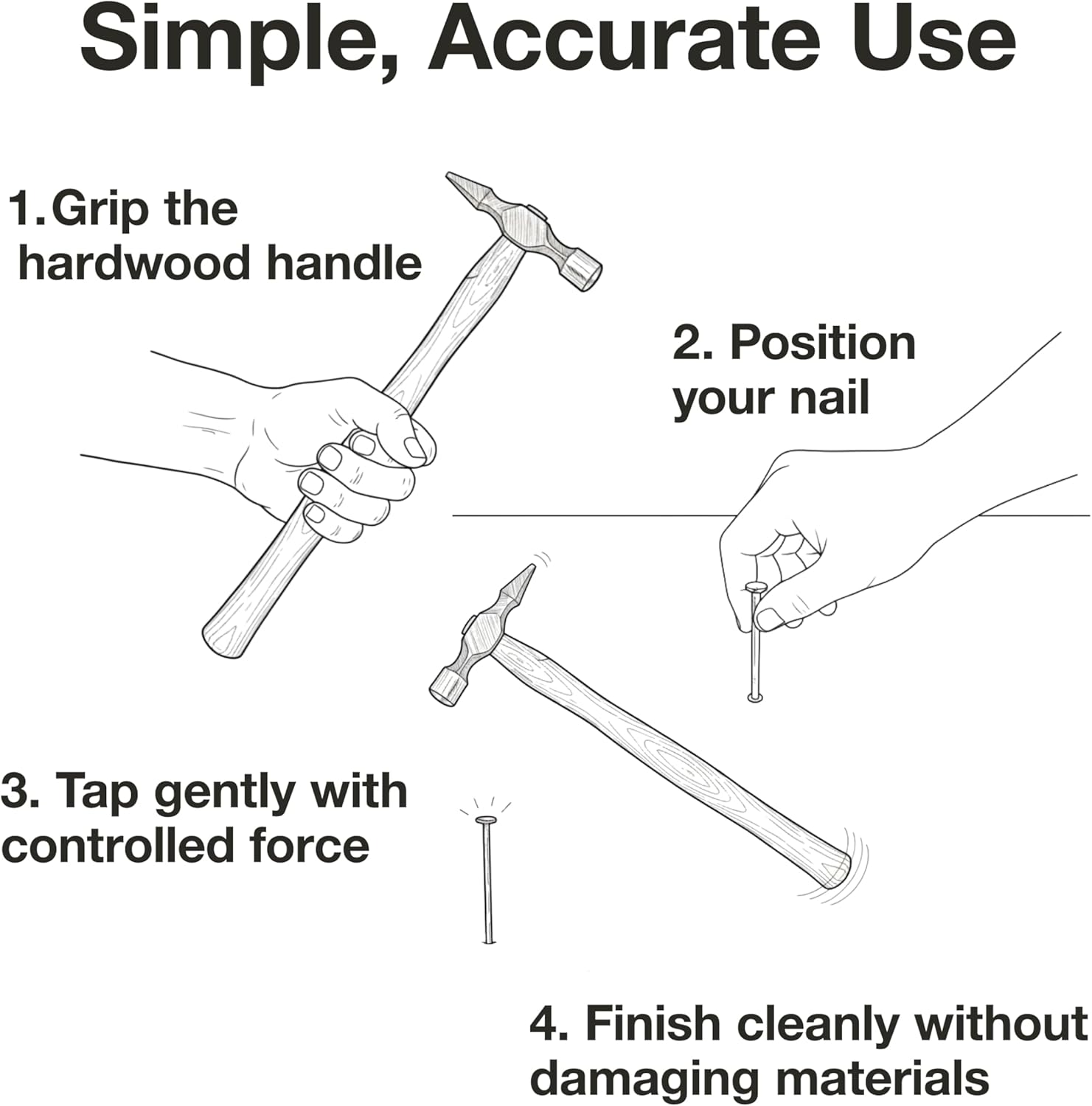 Amtech A1100 4oz (110g) Pin Hammer