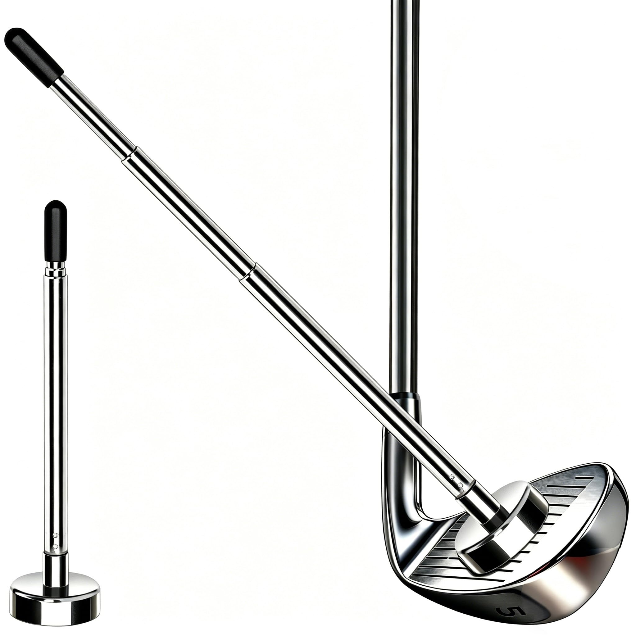 Bâton d'alignement de golf noir réglable pour stabiliser la posture du corps - 8