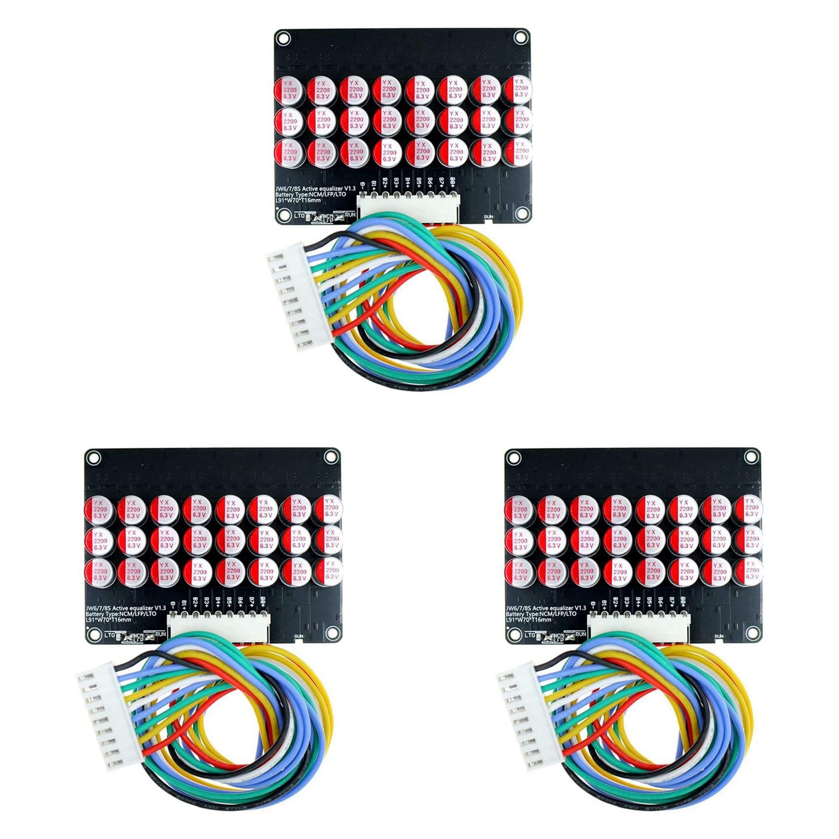 3X 8S Equalizzatore Equalizzatore Lifepo4 Lipo LTO Batteria Equalizzazione Condensatore Board