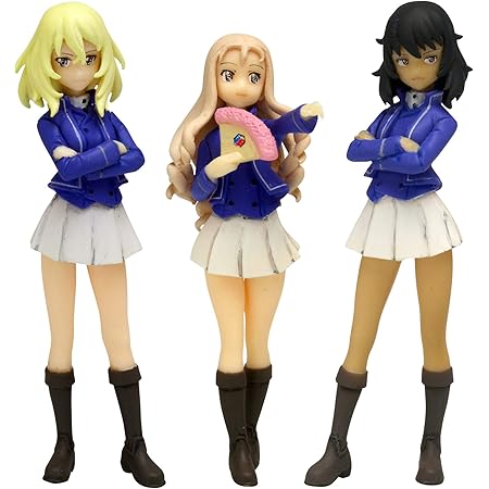 Amazon プラッツ ガールズ パンツァー最終章 1 35 自由学園 フィギュアセット フィギュア ドール 通販