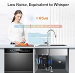 Garbage Disposal 1/2 HP for Kitchen sink Quiet with Power Cord, Easy install, Food Waste Disposer Stainless Steel Grind 0.5 Horsepower (A400)