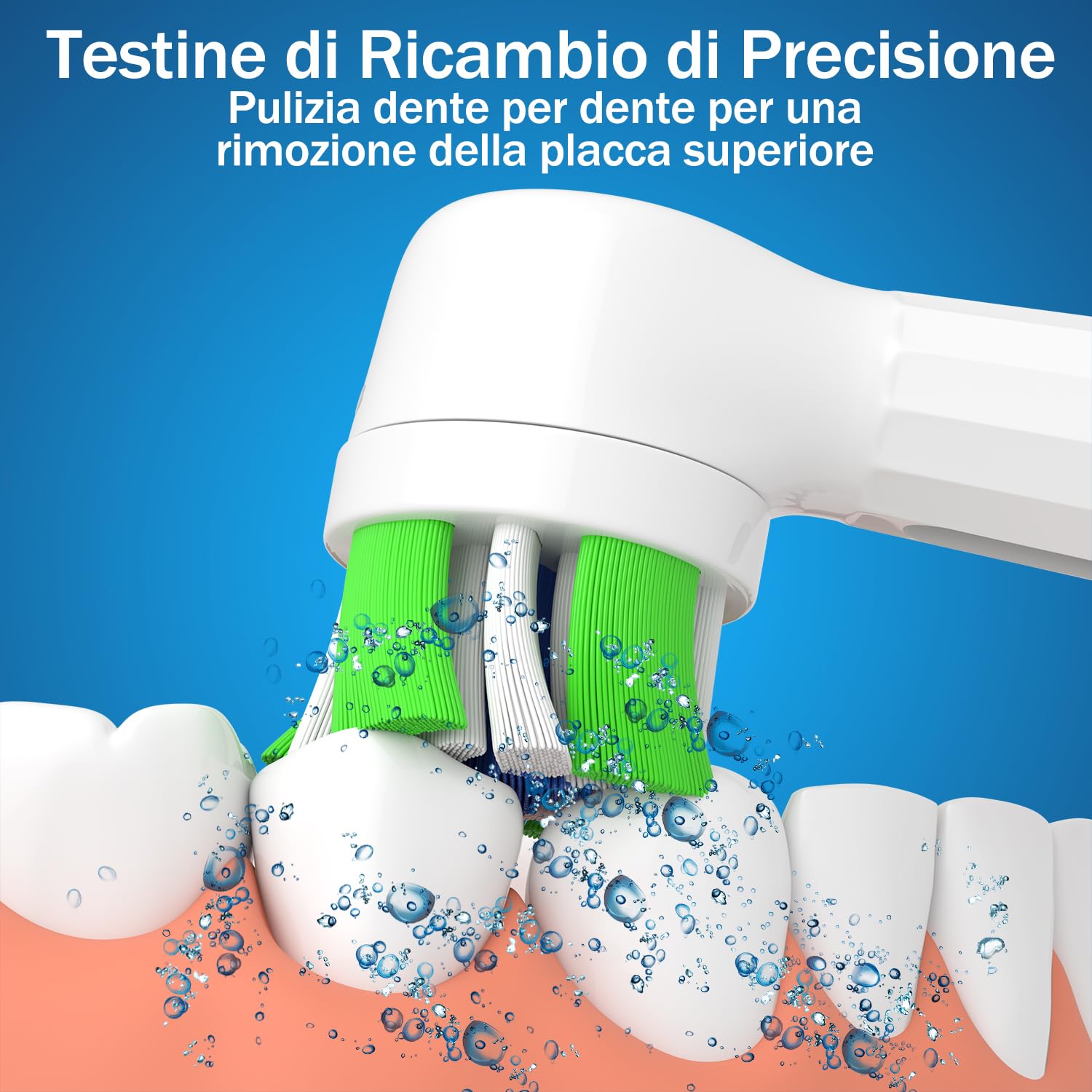 CREMODUL Testine di Ricambio Compatibile con Oral b IO 2/3/3S/3N/4/4N/5/5N/6/6N/7/7N/8/8N/9/9N/10/My Way Spazzolino Elettrico, 8 Unità Bianco