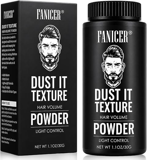 Men's Hair Wax Powder,polvere volumizzante capelli,polvere capelli uomo,30g | cera in polvere per capelli uomo,volume,texture,matte finish,Styling,24 Hours to Hold All Day,Non-Sticky