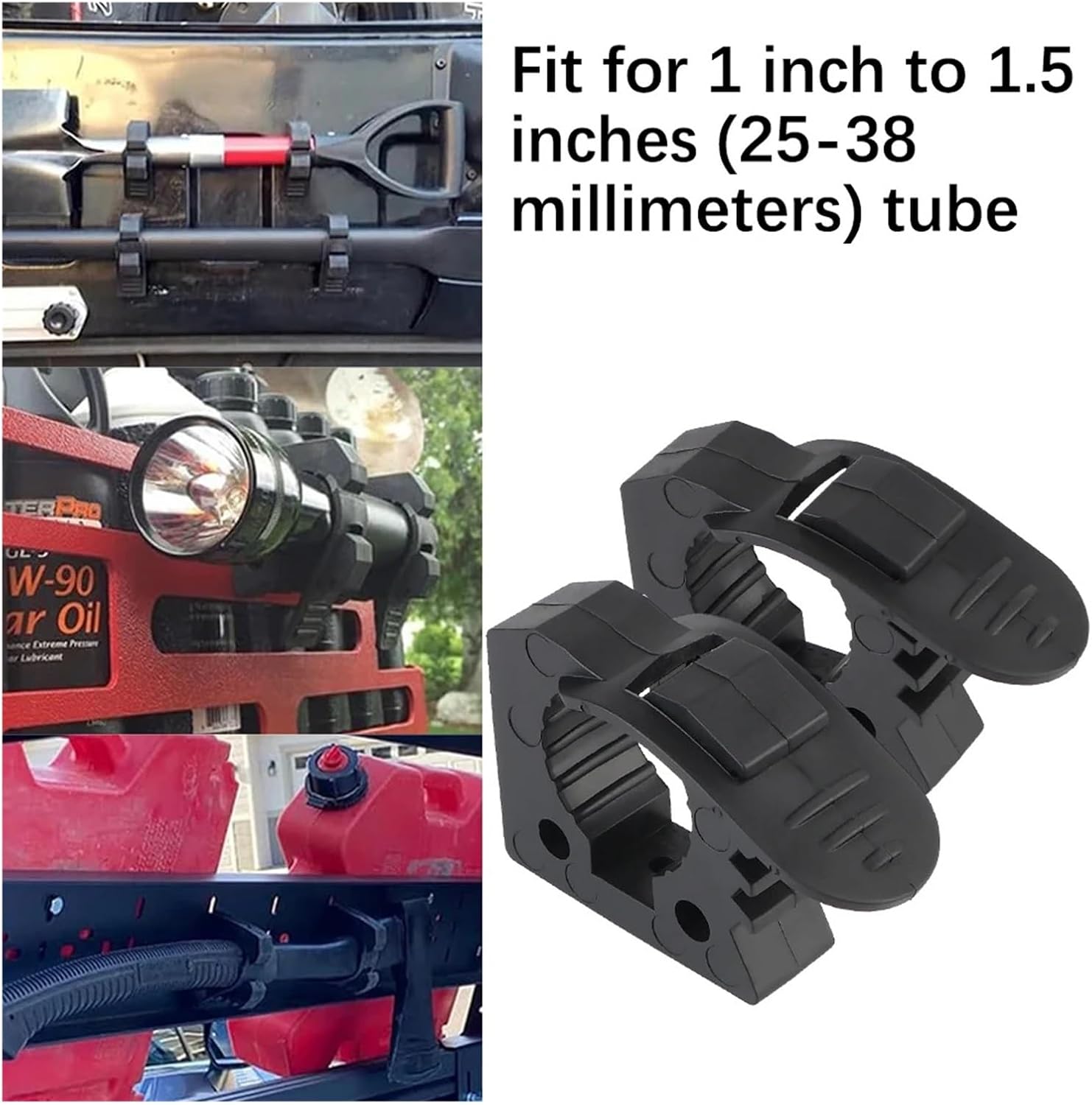 Shovel Mount Rubber Clamp Suitable for Brackets with A Diameter of 1-1.5 Inches Shovel Bracket(4pcs)