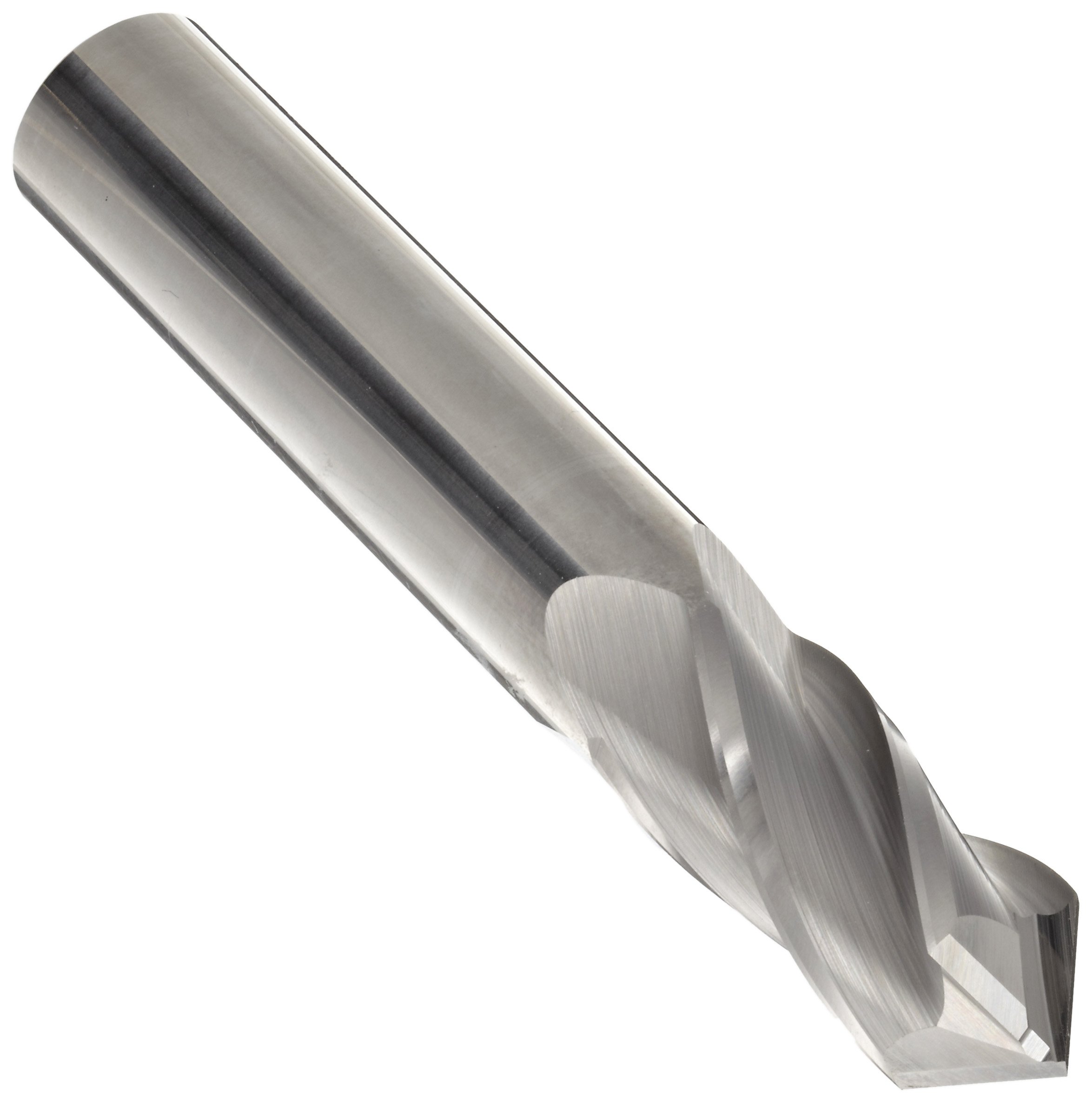 Melin Tool CCMG-DP Carbide Micro Drill Mill, Uncoated (Bright) Finish, 30 Deg Point Angle, 4 Flutes, 1.5