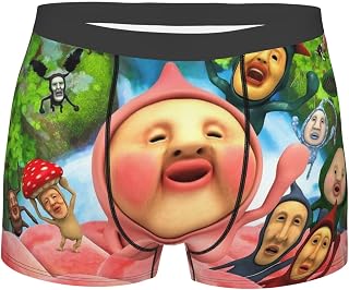 Kokobittsu Kokobitsu 平角内裤 男士 内衣 弹力平角裤 大码 前闭式 柔软 透气 耐用 轻便 抗菌防臭 吸水速干
