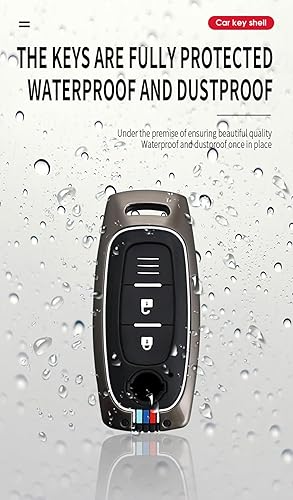 Miniatura 8 de ontto Compatible con Nissan 2023, funda para llavero de coche deportivo, soporte de llave de metal, plateado