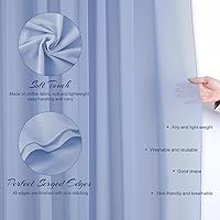 Vista 23 de Ivory Ceiling Drapes 6 Panels 5ftx10ft Wedding Arch Draping Fabric Chiffon Wedding Drapes Curtain Decorations with Rod Pocket