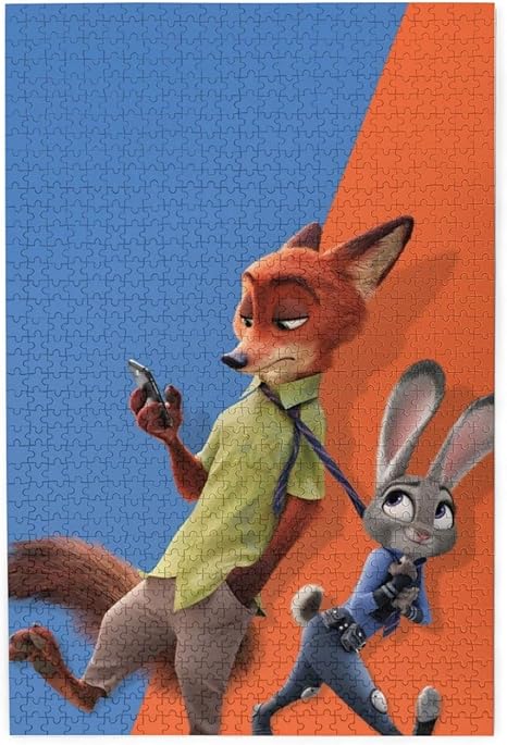 Amazon Zootopia ズートピア 1000ピースのジグソーパズル どの年齢にも適しています 高齢者子供若者 個々のテーマ パズル リラックスしてストレスを解放する ジグソーパズル ジグソーパズル おもちゃ
