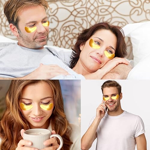 Miniatura 7 de Adofect 30 pares de mascarillas de colágeno para debajo de los ojos, parches antienvejecimiento de ácido hialurónico para hidratar, hinchazón, línea