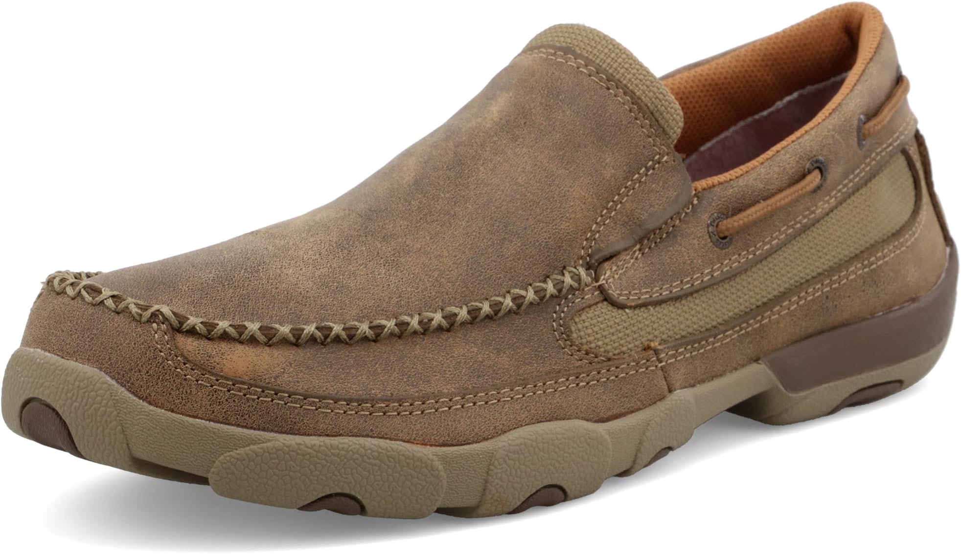 Mens Slip on Driving Moc Shoe with Cellstretch