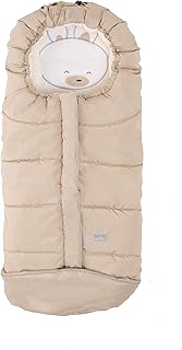 Nuvita 9605 Junior Cuccioli – Saco Carrito Bebe Universal 100cm x 45cm – Térmico, Impermeable a Prueba de Viento Mantiene los Bebes Cálidos hasta -13° – Desde 6-36 Meses