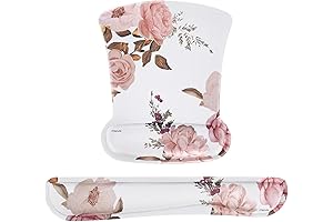 MOSISO Rose Gold Mouse Pad & Keyboard Set