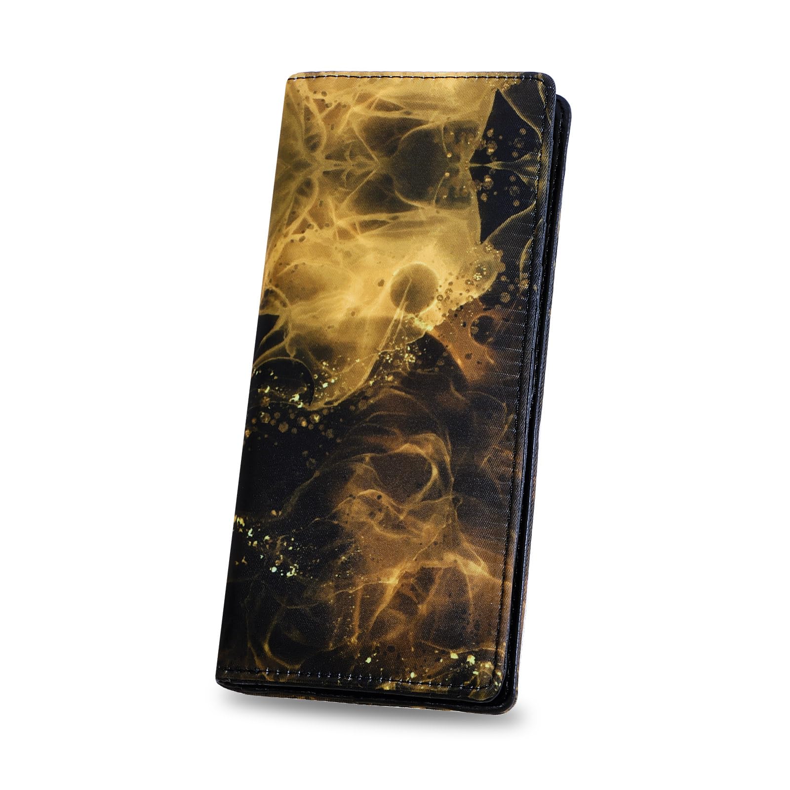 HUA ANGEL Bifold Wallets, Slim Long Wallet for Women RFID Blocking Ultra Thin Credit Card Holder Ladies Clutch Purse Billfold