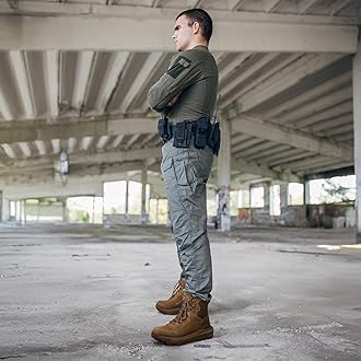 NORTIV 8 Men's Waterproof Tactical Work Winter Boots Cushion Sole Lightweight Leather Non-Slip Combat Boots with Arch Support for Military Motorcycle Hiking HydroRange