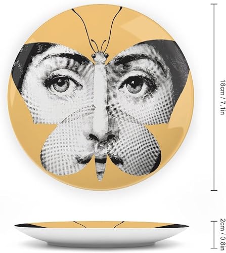 Miniatura 2 de Lina Cavalieri - Placa decorativa de pared, misteriosa placa para colgar en la pared, incluye soporte y gancho de resorte especial, A2, 7 pulgadas