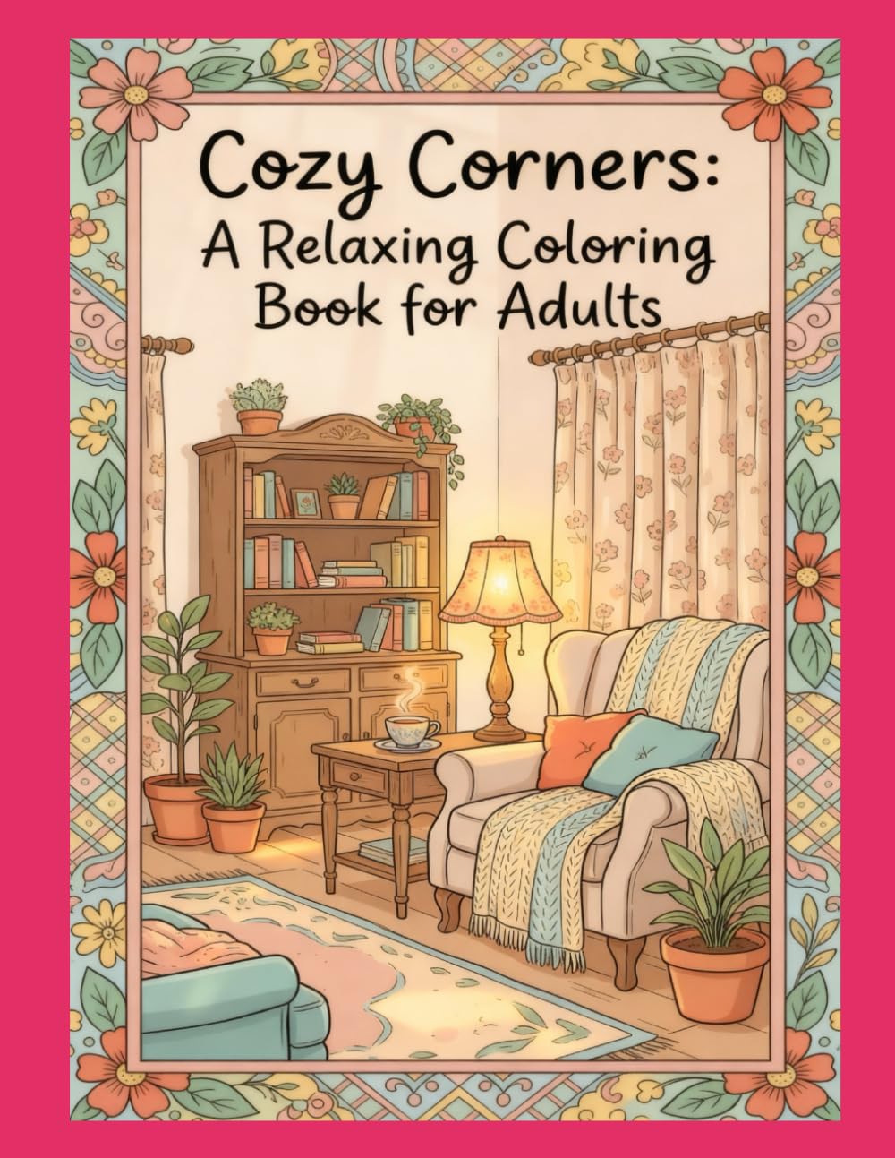 Cozy Corners: A Relaxing Coloring Book for Adults