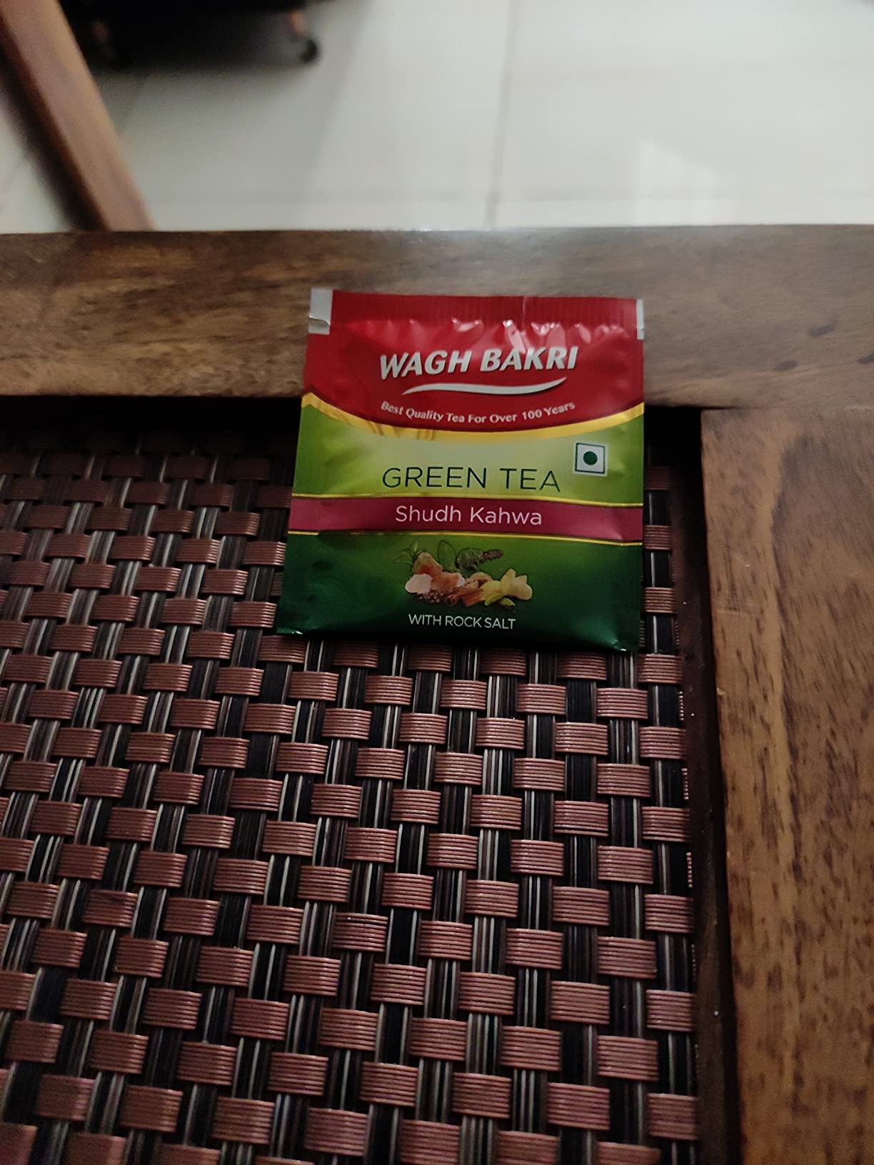 Wagh Bakri Green Tea Shudh Kahwa Tea Bag, 25 Tea Bag*2.5G, 62.5 Grams Amazon.in Grocery