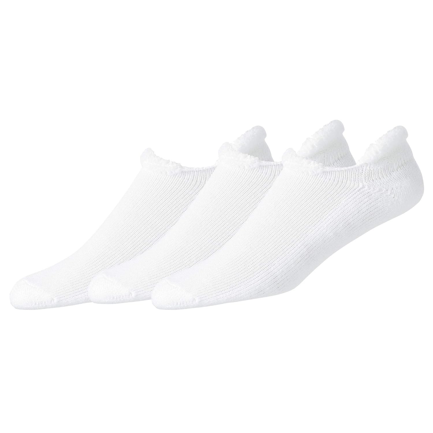 FootJoy Women's ComfortSof RollTop 3Pack Socks White Size 69