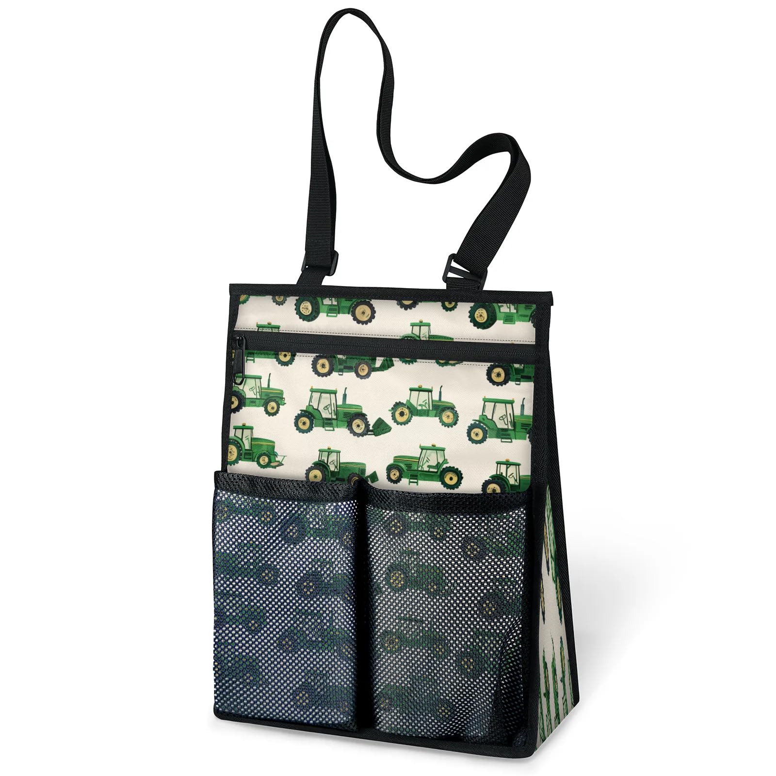 Ourtheme Tractors Car Portable Shower Bag for Travel Gym Camp Beach Tote Shower Caddy Bags Hanging Toiletry Organizer