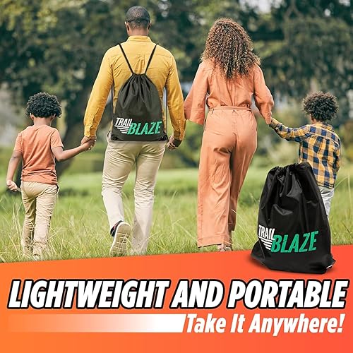 Miniatura 15 de Trailblaze Slackline Kit con protectores de árbol Slacklines para patio trasero para niños y adultos Juego de cuerda ajustada para principiantes