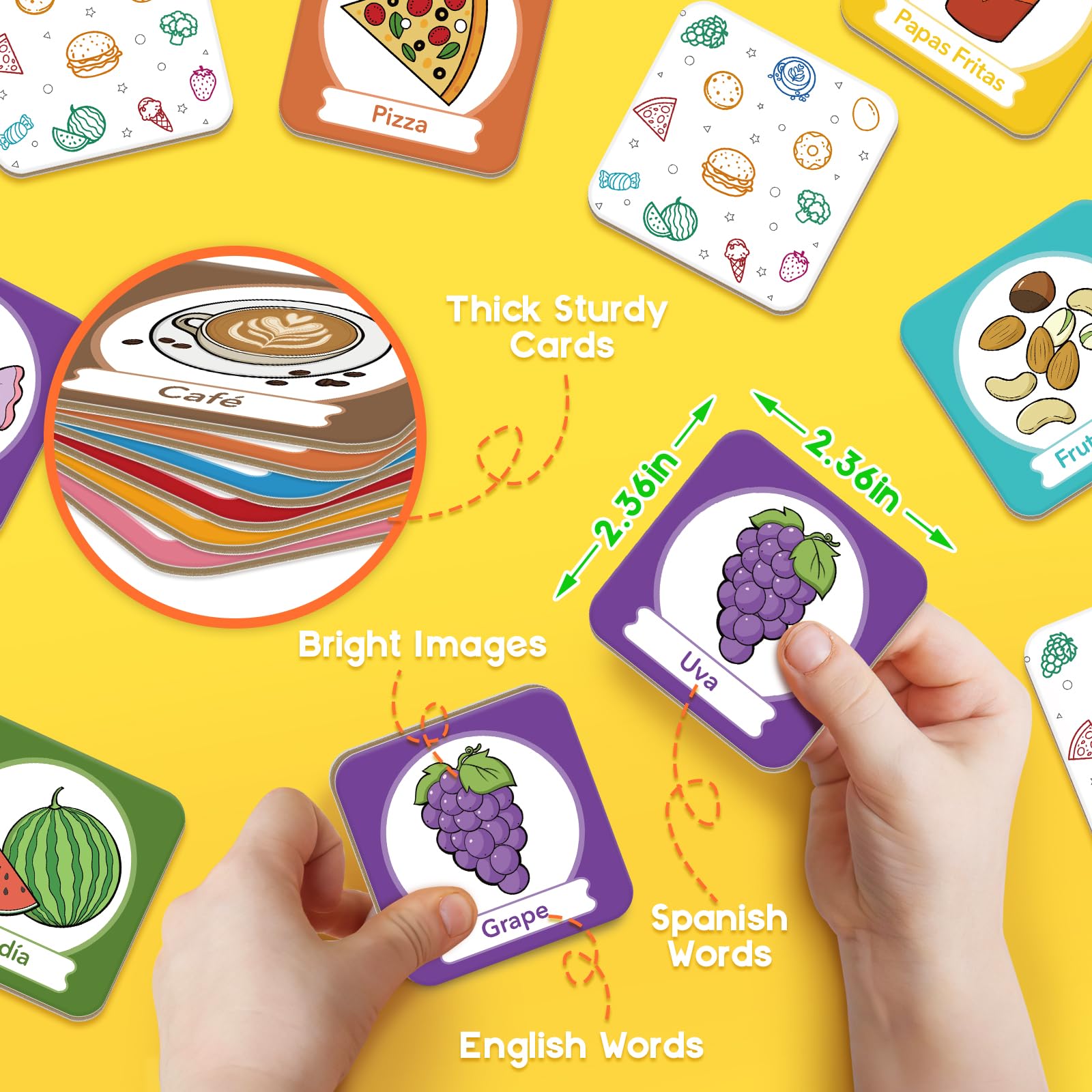 Spanish Words Flashcards Flash Cards: English-Spanish First Words By ...