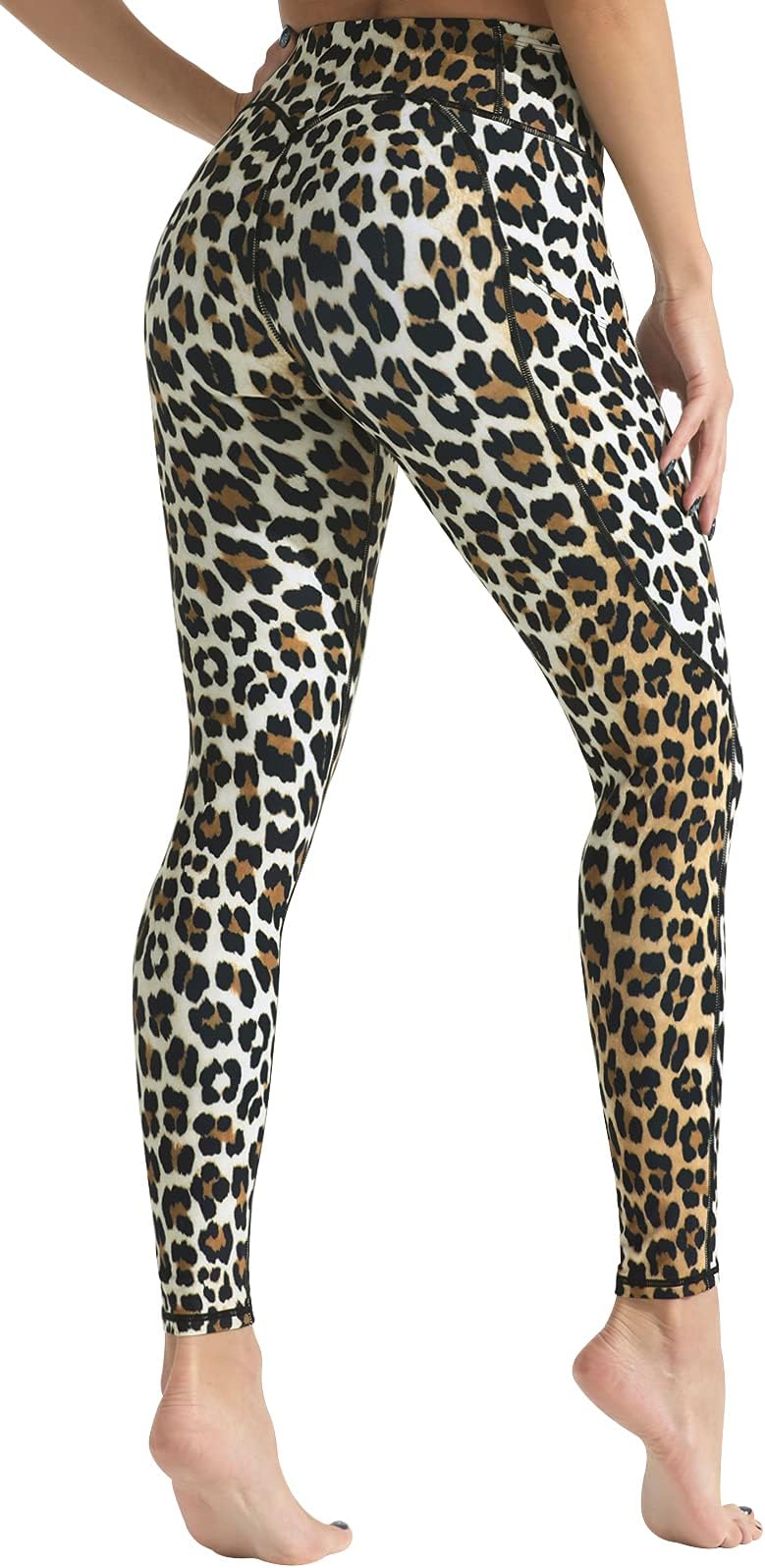 Women's Workout Leggings with Pocket - Ankle Length Yoga Pants for Running Sports Fitness Gym