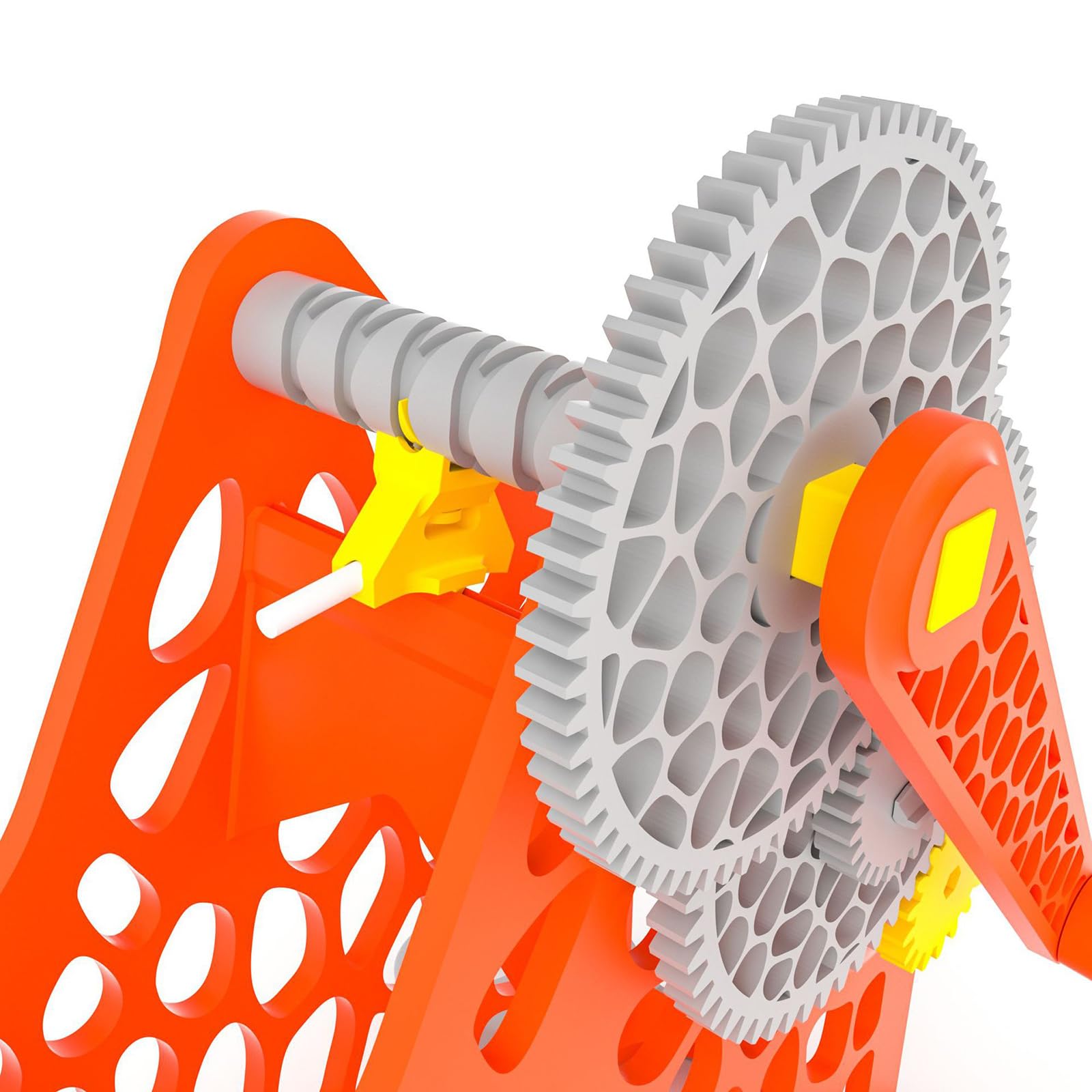 Retraktor filamentu do drukarki 3D, nawijarka szpul, elektryczna nawijarka materiałów eksploatacyjnych, zdolna do utrzymania szpul 2KG, modułowa konstrukcja z możliwością (Orange)