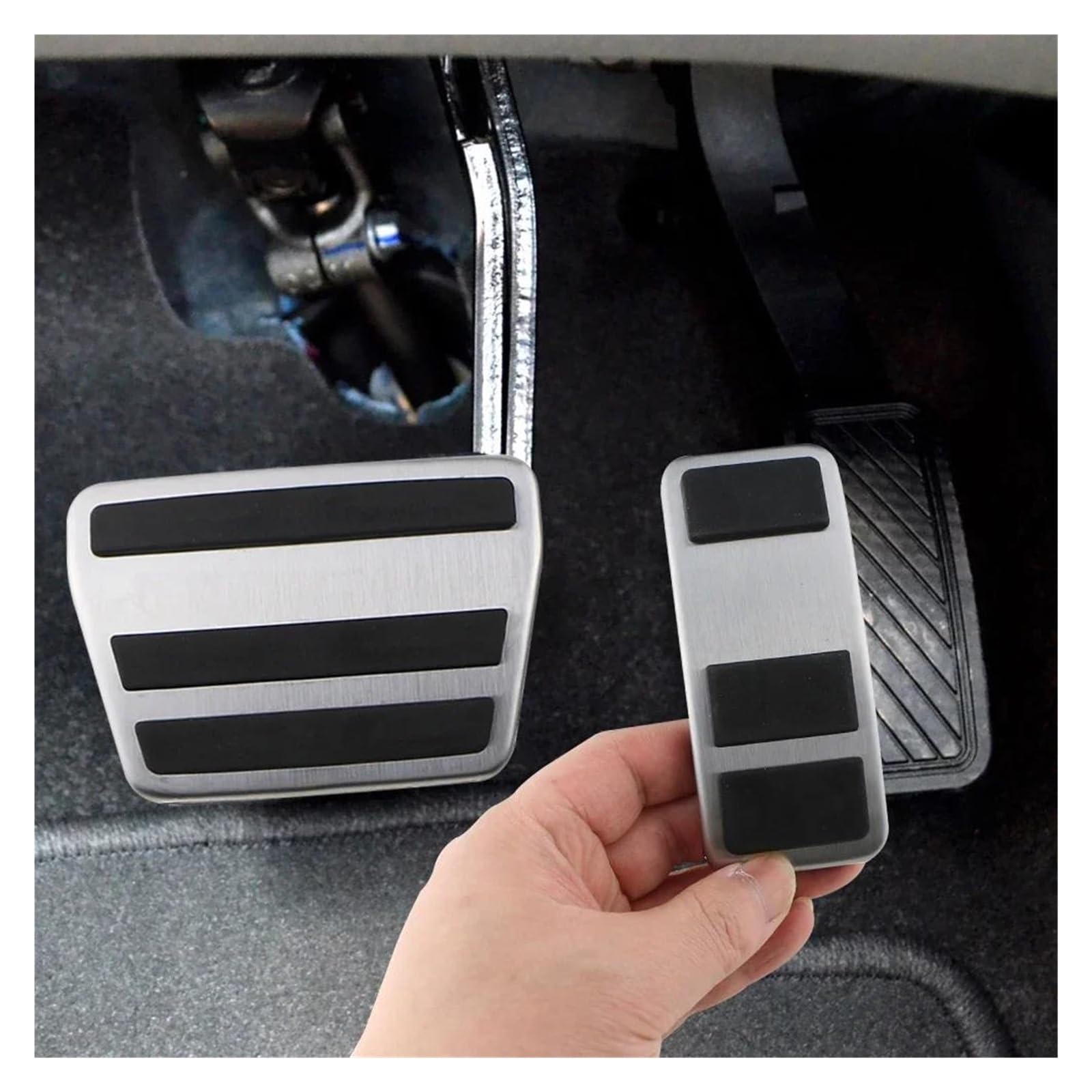 Gaspedal Abdeckung Für Ford Für Fiesta MK8 ST Gaspedal Bremspedal | 2012–2023 Gas- Und Bremspedalabdeckung(AT)