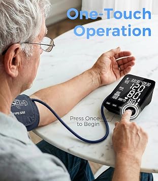 Blood Pressure Monitor, Upper Arm Blood Pressure Monitors for Home Use, Blood Pressure Machine with Large Display | 3 * 199 Sets Memory | Heart Rate Monitor & 9-17 inch Cuff