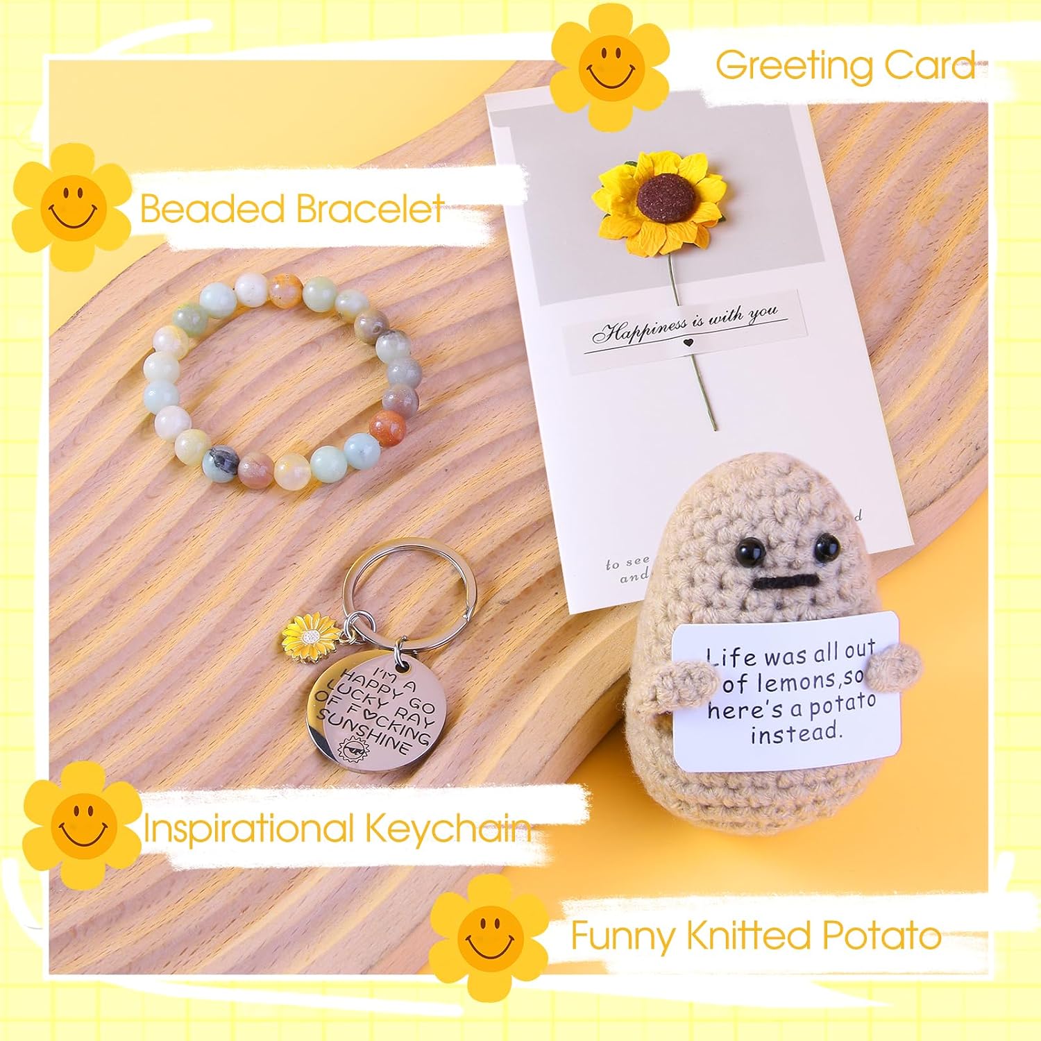 Birthday Gifts for Women, Sunshine Gift Box Basket for Her