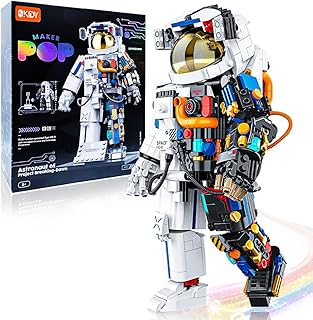 Space Astronaut Building Blocks Sets - 896 PCS Space Toys for Adults Kids Building Sets Kit Gifts for Boys 8-14 Girls, Innovation STEM Astronaut Model Display Education Toy Age 8+
