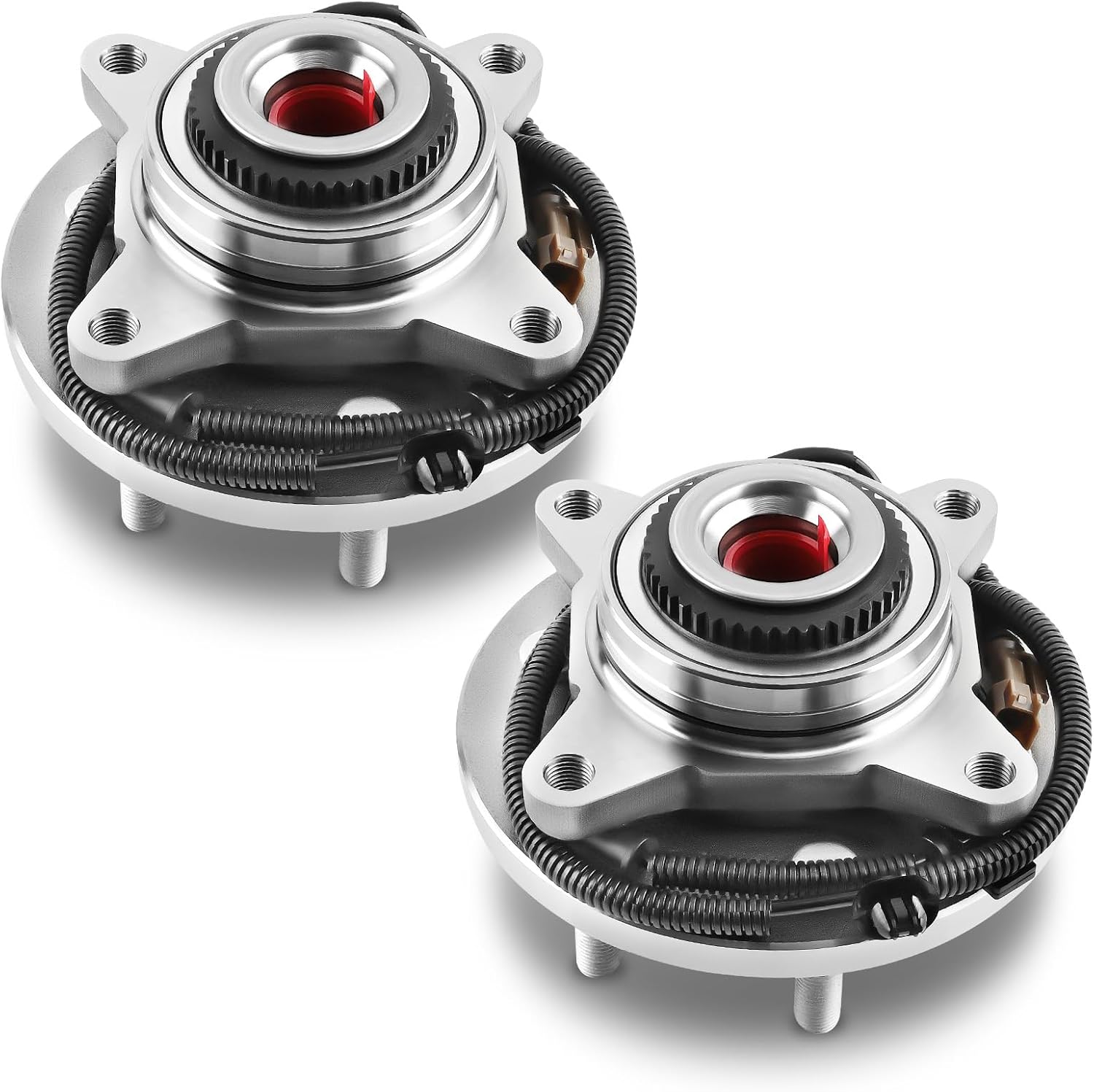 maXpeedingrods 2Pcs 515169 Front Wheel Bearing Hub Assembly for Ford F150 2015 2016 2017 2.7L 3.5L 5.0L 6 Lug Bolts w/ABS Replace# BR931007, HA590594